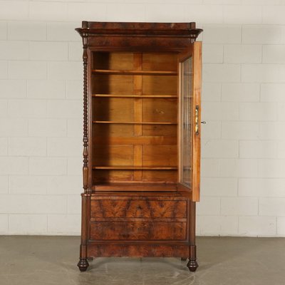 Antique Italian Cherry And Gl Display Cabinet For At Pamono Cherry And Gl Display Cabinet