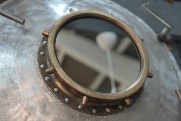Antique Industrial French Porthole Mirror 1900s For At Pamono Industrial French Porthole Mirror