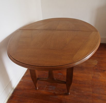 Table De Salle A Manger Ovale En Chene Par Guillerme Et Chambron