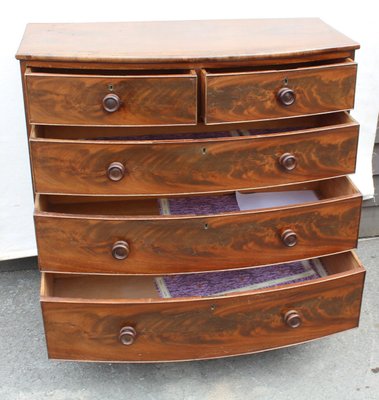 Vintage Mahogany Bow Front Dresser 1920s For Sale At Pamono