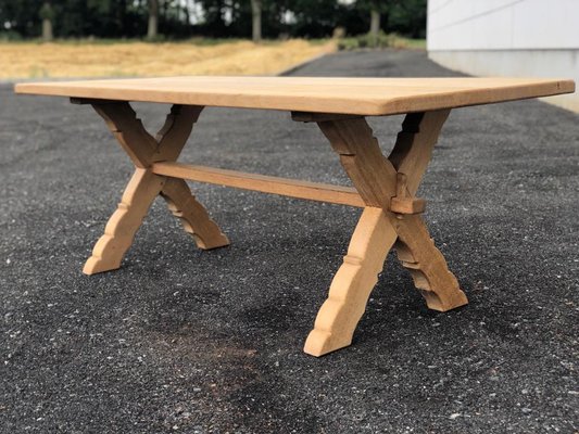 Antique French Oak Reflectory Table For Sale At Pamono