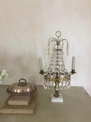 Table Candle Holder With Hunting Figure, Chandelier Candle Holders For Table