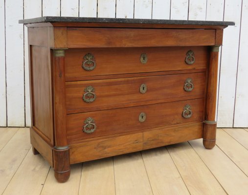 Antique French Marble And Walnut Dresser For Sale At Pamono