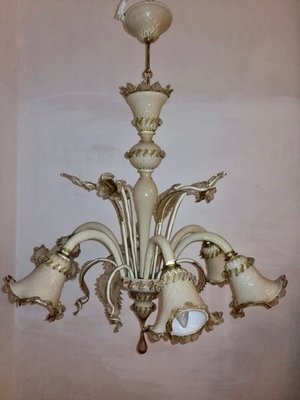 Vintage Italian Murano Glass Chandelier, 1960s Vintage Italian Murano Glass Chandelier, 1960s