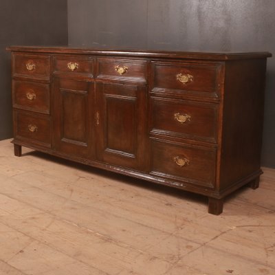 Antique English Patinated Pine Dresser Base For Sale At Pamono