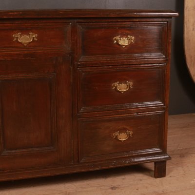 Antique English Patinated Pine Dresser Base For Sale At Pamono