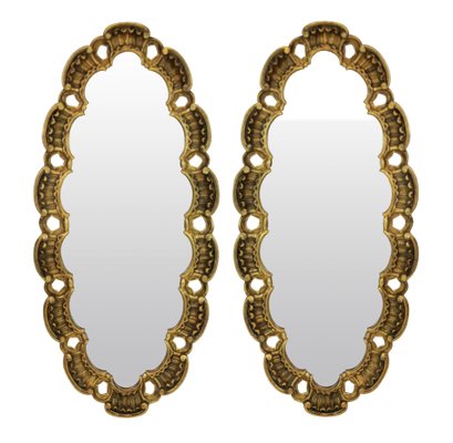 Mid Century Italian Mirrors 1950s Set Of 2