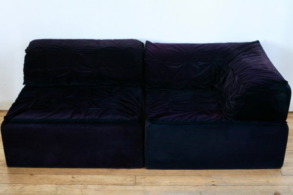 Canape Modulaire En Velours Par Hans Hopfer Pour Roche Bobois France 1970s En Vente Sur Pamono