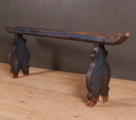 Antique Italian Painted Wooden Bench For Sale At Pamono