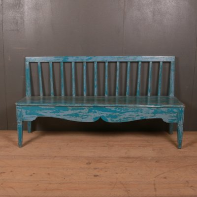 Antique Swedish Painted Wooden Bench For Sale At Pamono