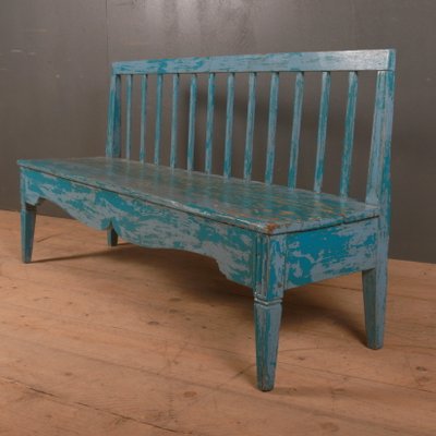 Antique Swedish Painted Wooden Bench For Sale At Pamono