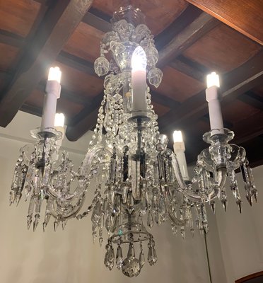 Antique Baroque Crystal Ceiling Lamp, Crystal Ceiling Lamp