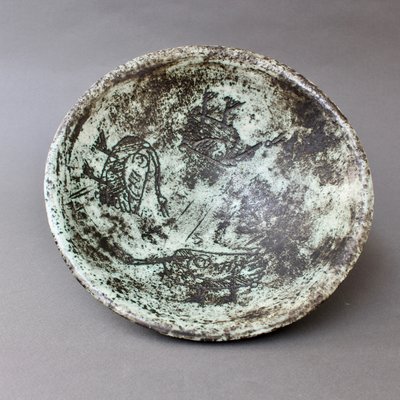 Mid Century Ceramic Decorative Bowl By Jacques Blin 1950s For