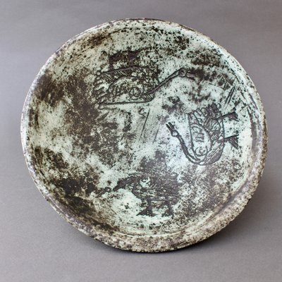 Mid Century Ceramic Decorative Bowl By Jacques Blin 1950s For