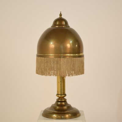 gold brass table lamp