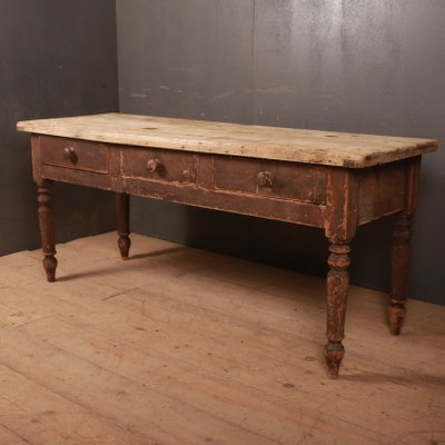 Antique Painted Wood Serving Table 1820s For Sale At Pamono