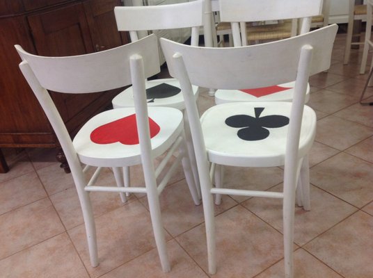 Mid Century Wooden Dining Chairs Set Of 4