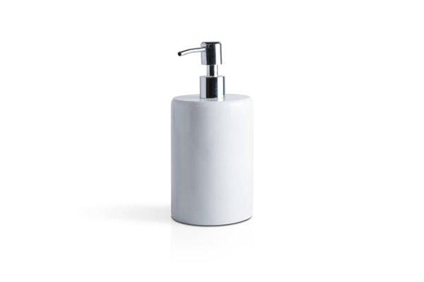 White soap dispenser best sale pump