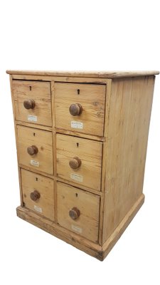 19th Century Pine Apothecary Drawers For Sale At Pamono