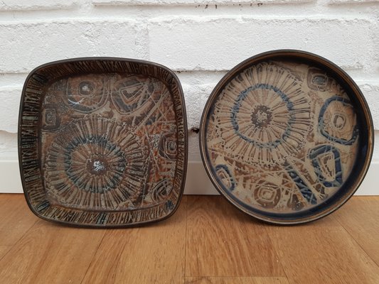 Danish Ceramic Plates by Nils Thorsson for Royal Copenhagen, 1960s ...