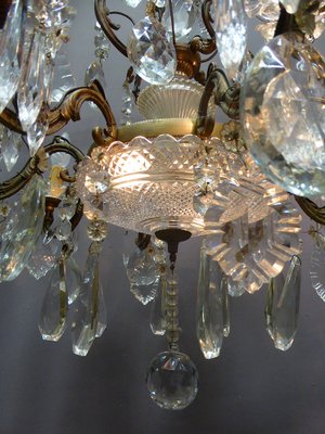 French antique crystal glass chandelier by Baccarat French antique crystal glass chandelier by Baccarat