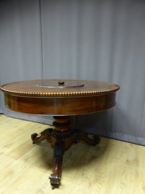 Old pedestal table discount