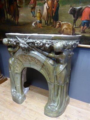 Antique Art Nouveau Fireplace By Jules Louis Rispal For Sale At Pamono