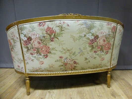 Antique Wooden Louis Xvi Style Sofa For Sale At Pamono