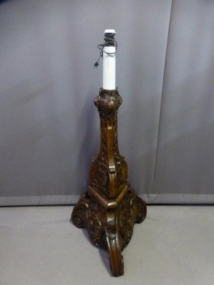 Antique Walnut Floor Lamp For Sale At Pamono