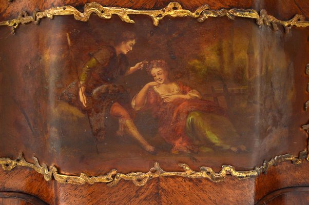 Antique French Painted Display Cabinet For Sale At Pamono