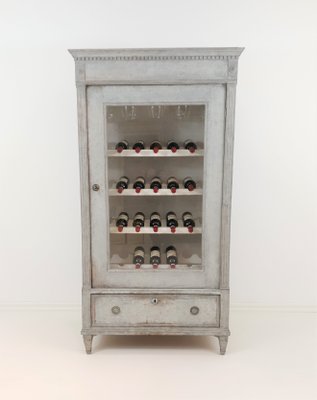 Antique Gustavian Brass And Glass Cabinet For Sale At Pamono