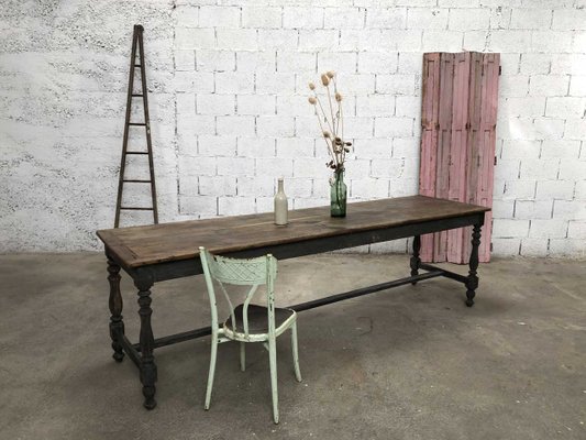 Antique French Oak Dining Table