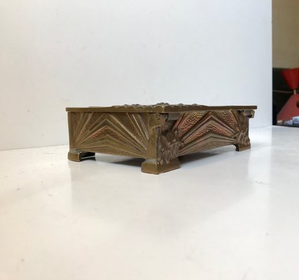 Art Deco Bronze Cigar Box From Ædel Malm 1940s For At Pamono Art Deco Bronze Cigar Box From Ædel