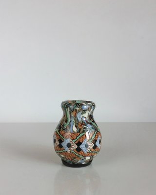 Vallauris Ceramic Mosaic Vase by Jean Gerbino, 1950s for sale at