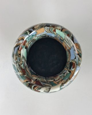 Vallauris Ceramic Mosaic Vase by Jean Gerbino, 1950s for sale at