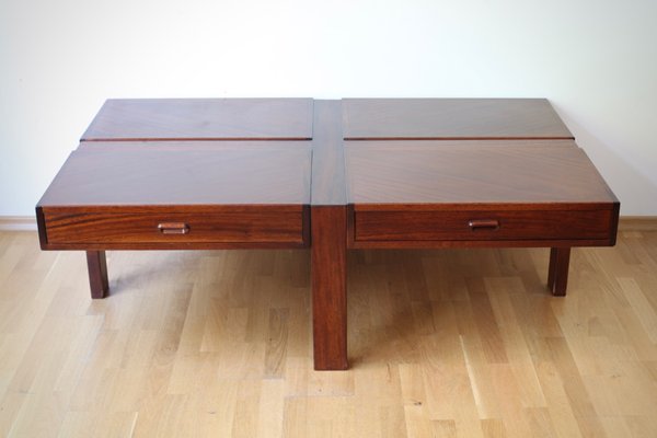 Vintage German Mahogany Coffee Table From Ronald Schmitt Vintage German Mahogany Coffee Table From Ronald Schmitt