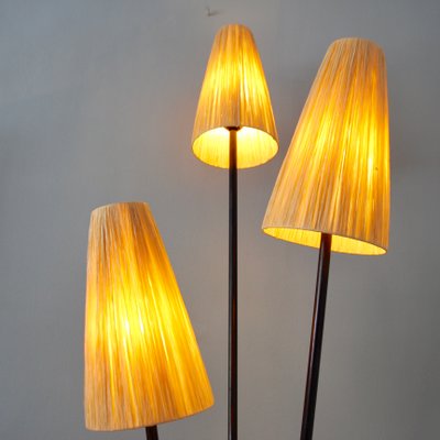 yellow tripod floor lamp