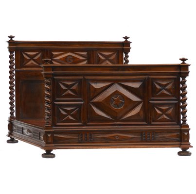 We also offer bridal & gift. antique hand crafted french walnut bed 1820s