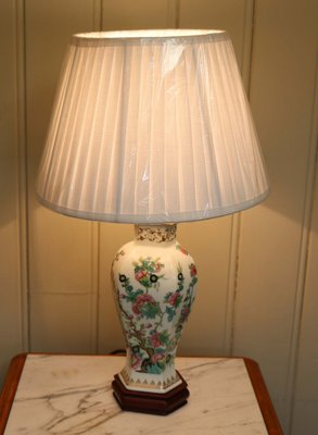 Mid Century Chinese Vase Table Lamp, Chinese Vase Table Lamps