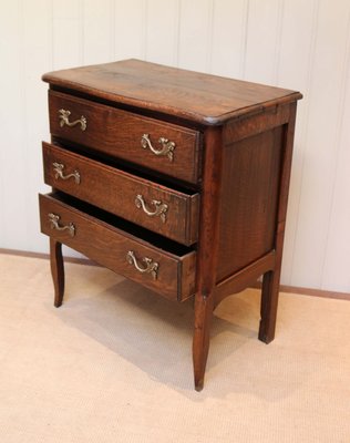 Small Antique French Oak Chest Of Drawers For Sale At Pamono