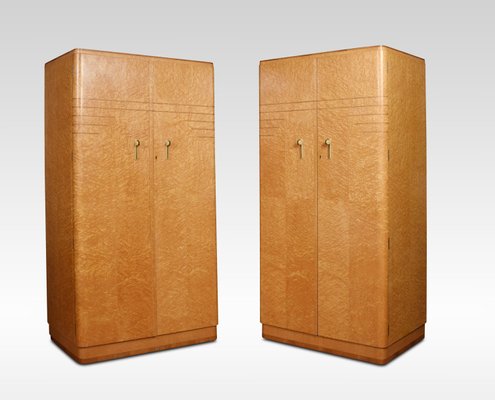 Art Deco Two Door Wardrobes 1920s Set Of 2 For Sale At Pamono