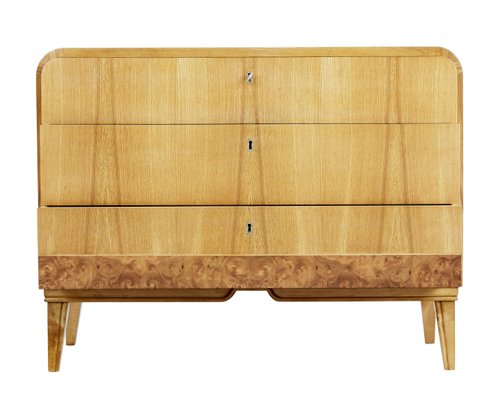 Vintage Art Deco Elm Veneer Dresser 1930s For Sale At Pamono