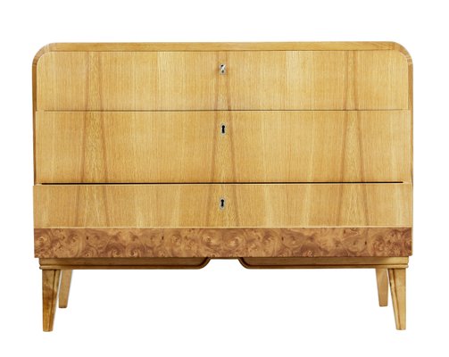 Vintage Art Deco Elm Veneer Dresser 1930s Bei Pamono Kaufen Vintage Art Deco Elm Veneer Dresser
