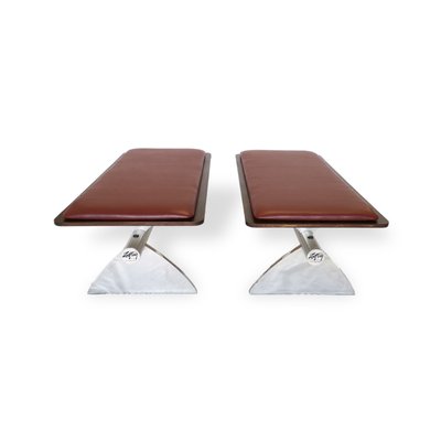 Industrial Kitchen Benches From Zoeftig 1990s Set Of 2 For Sale