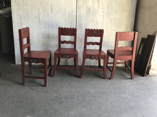 Antique mission cheap dining chairs