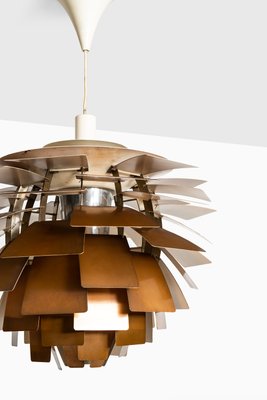 Danish Copper Artichoke Ceiling Lamp by Poul Henningsen, 1957 Danish Copper Artichoke Ceiling Lamp by Poul Henningsen, 1957