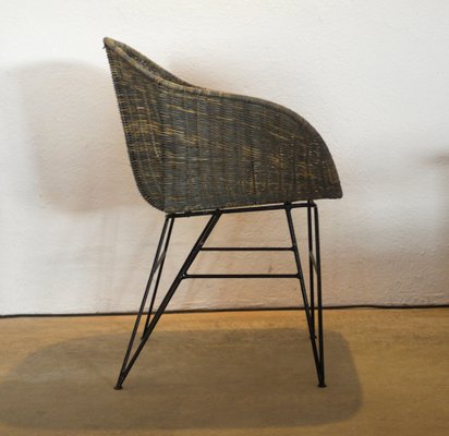 Hand Crafted Iron And Rattan Dining Chair From Suite Contemporary 2019 For Sale At Pamono