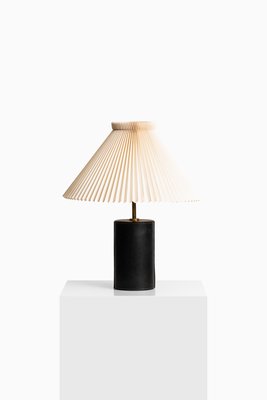 leather table lamp