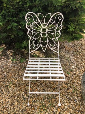 Wrought Iron Folding Butterfly Garden Set 1980s For Sale At Pamono