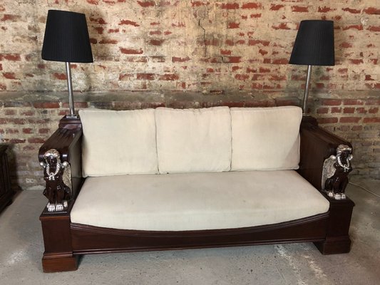 Empire Style Mahogany Sofa For At Pamono Empire Style Mahogany Sofa For At